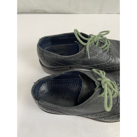 Cole Haan Navy Leather Wingtip Oxford Dress Work Shoe Sz 8.5 M C11756 - Picture 9 of 10